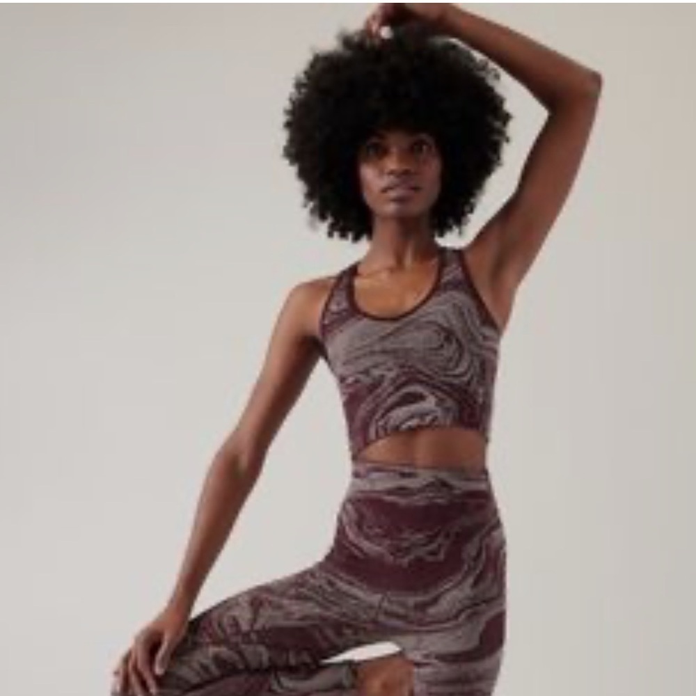 Athleta Aurora Seamless Shine Crop Rib Tank